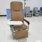 Двиньте под углом свободно регулируемый коричневый материал PU стула вливания больницы