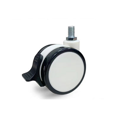 Купить Колеса рицинуса материала M12X25MM PU TPR медицинские с запирать тормоза центральный Производство в сети