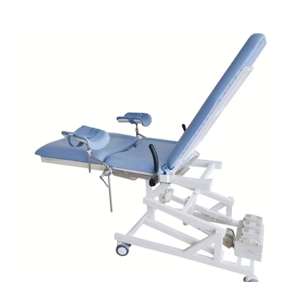 Bule Color Electric 3 Fcuntion Delivery Bed 90cm Металлический многофункциональный гинекологический стол