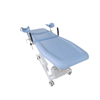 Bule Color Electric 3 Fcuntion Delivery Bed 90cm Металлический многофункциональный гинекологический стол