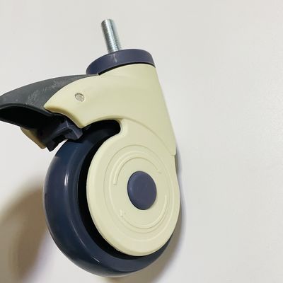 Рицинусы плиты стержня колеса мебели 3 дюймов медицинским продетые нитку рицинусом медицинские