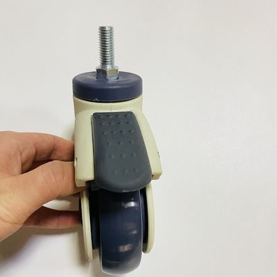 Рицинусы плиты стержня колеса мебели 3 дюймов медицинским продетые нитку рицинусом медицинские