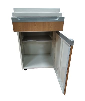 Цвет алюминиевой таблицы шкафа ухода за больным больницы структуры плиты деревянный с рицинусами