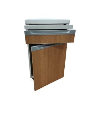 Цвет алюминиевой таблицы шкафа ухода за больным больницы структуры плиты деревянный с рицинусами