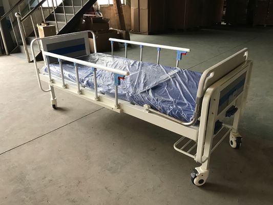 Больничная койка 2 функций медицинская ручная с 2 рукоятками и над таблицей кровати