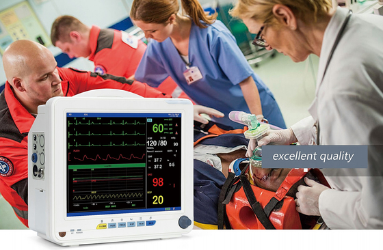 Портативная медицинская служба для дома все ECG в одном материале ABS детектора -белом
